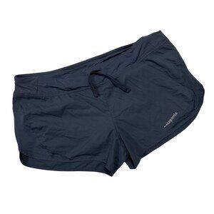 Patagonia Women's Navy Gray Blue Running Shorts with Liner
